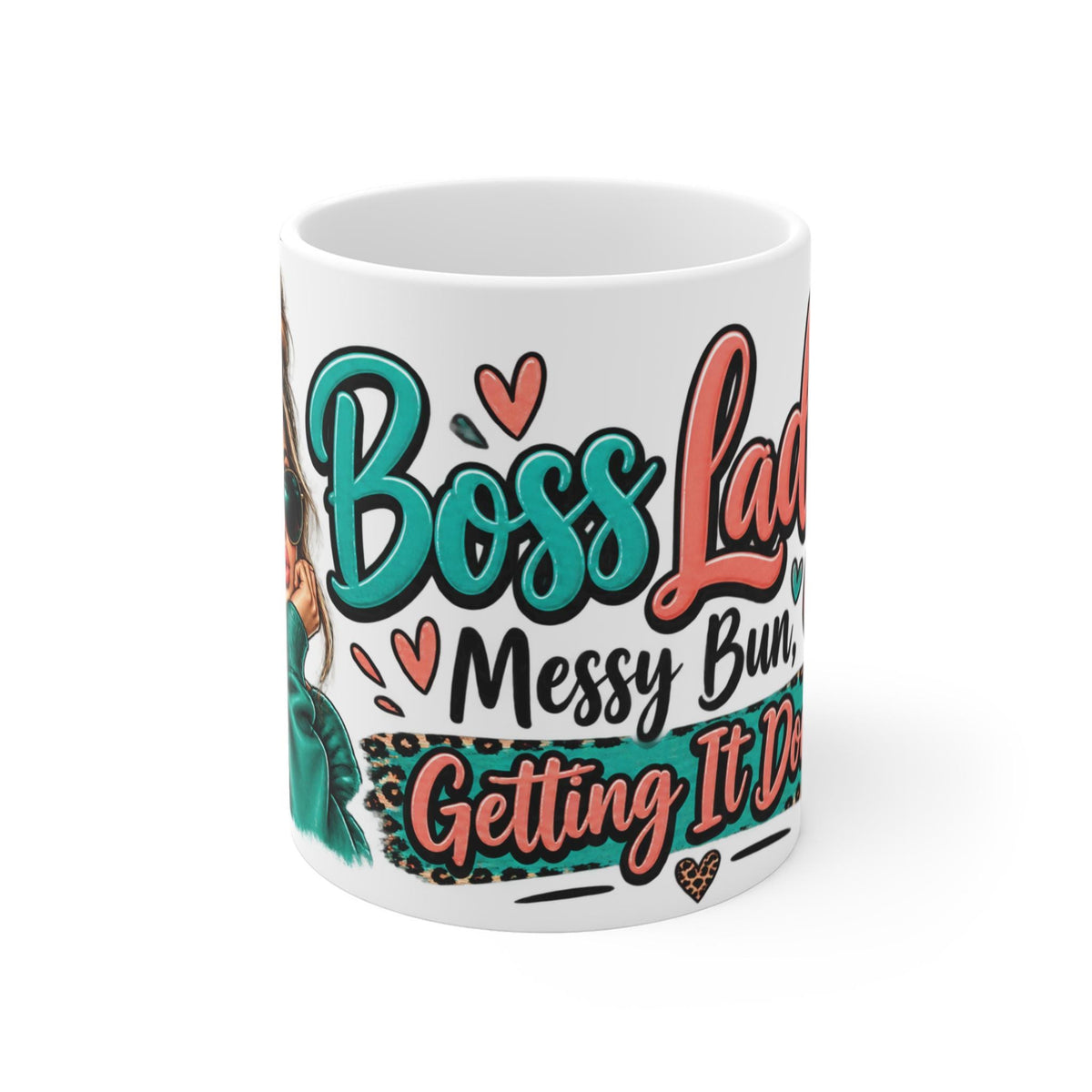 Boss Lady Messy Bun Getting It Done Mug