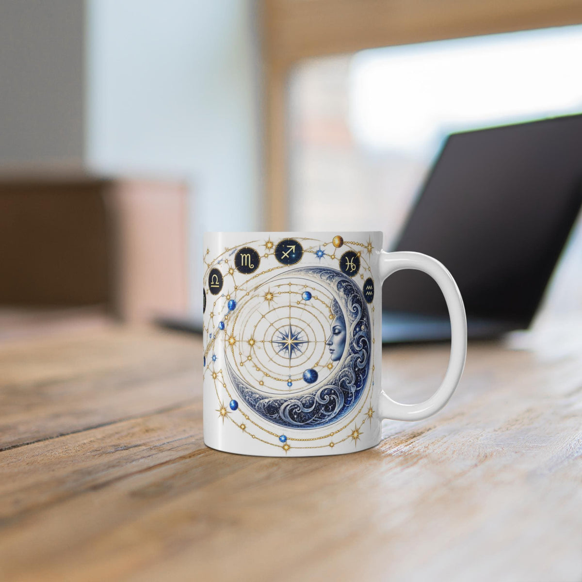 Zodiac Constellation and Sun Design Mug