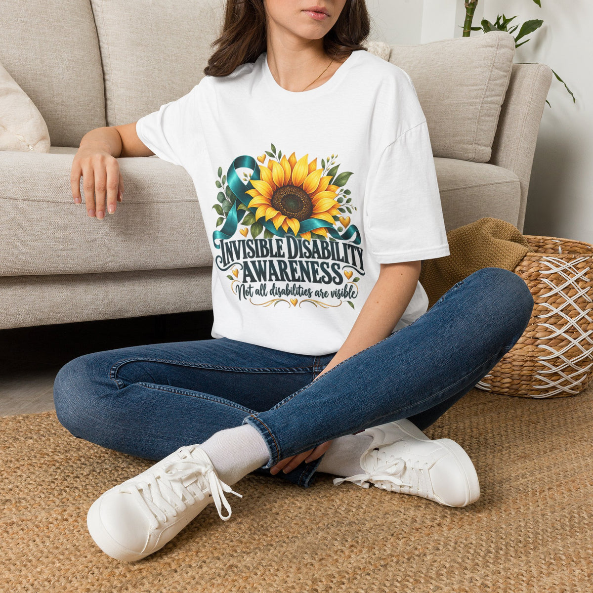 Invisible Disability Awareness Sunflower T-Shirt