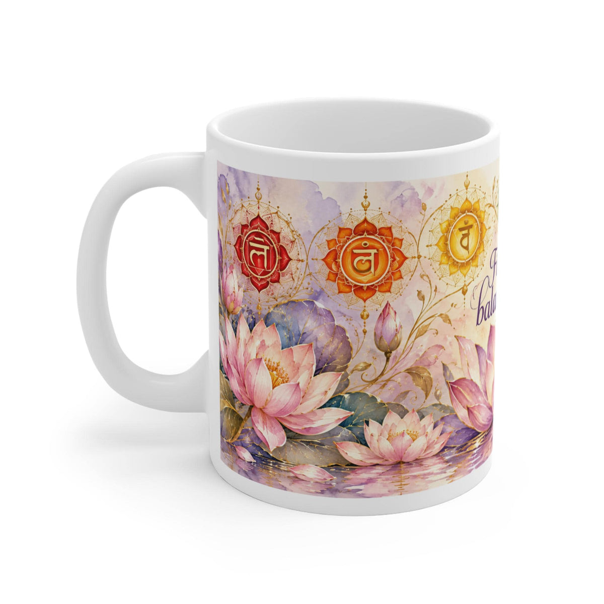 Chakra Lotus Flower Find Your Balance Within Mug