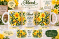 March Daffodil Birth Flower Mug | 11oz floral birthday bouquet