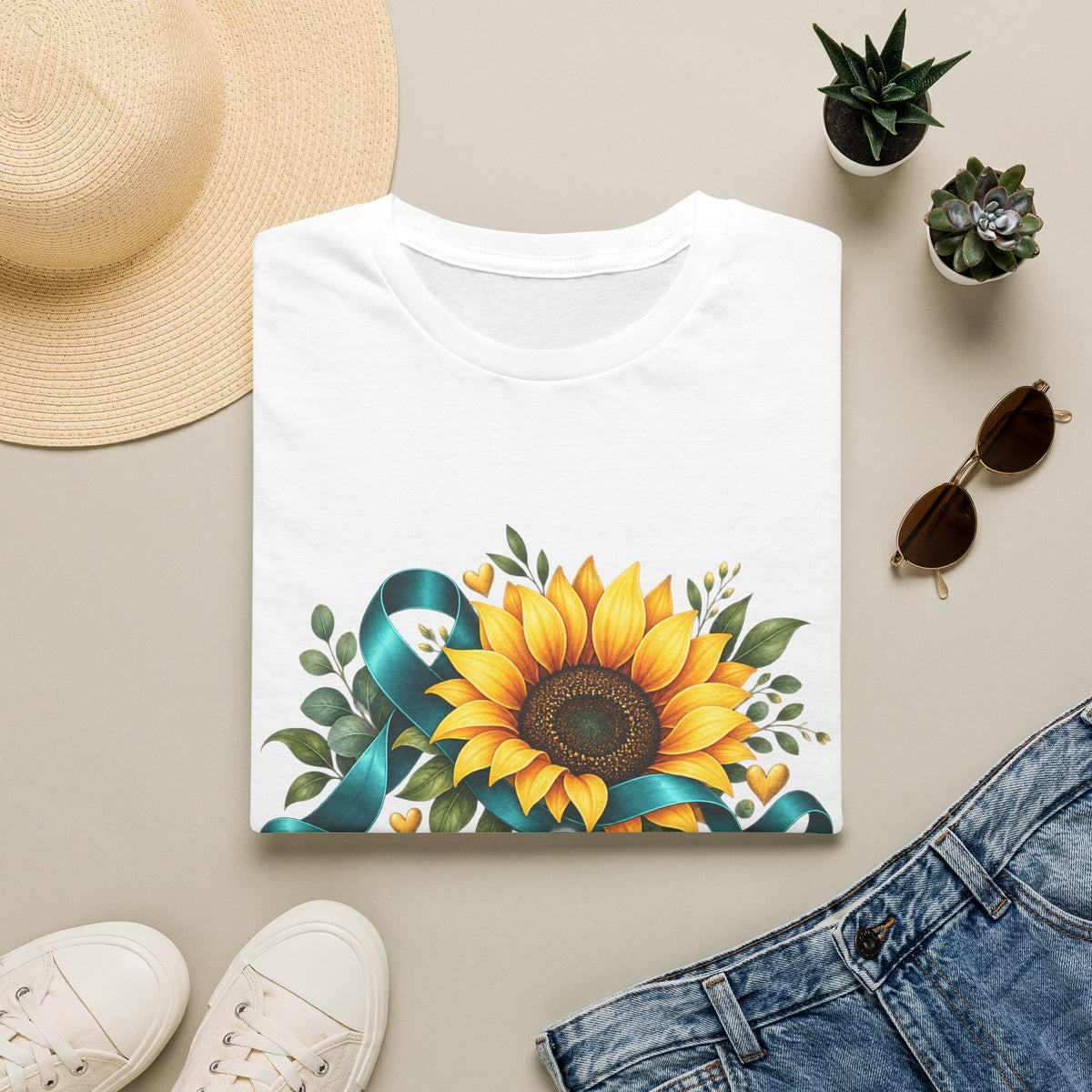 Invisible Disability Awareness Sunflower T-Shirt