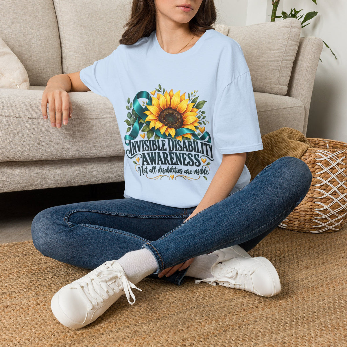 Invisible Disability Awareness Sunflower T-Shirt
