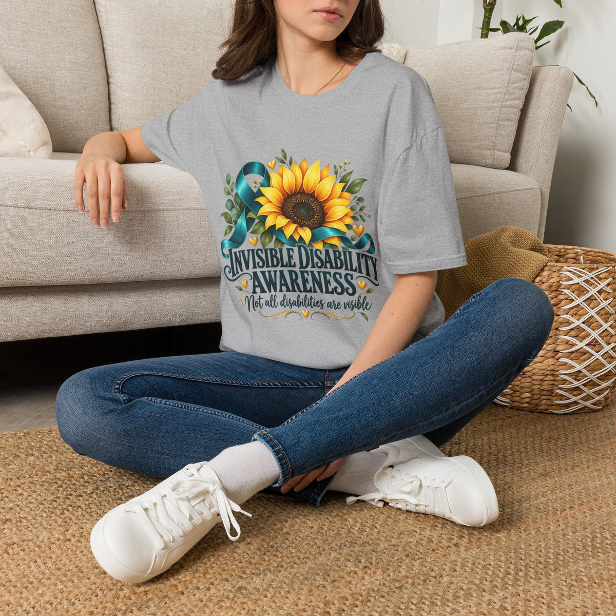 Invisible Disability Awareness Sunflower T-Shirt