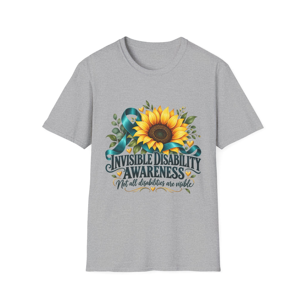 Invisible Disability Awareness Sunflower T-Shirt