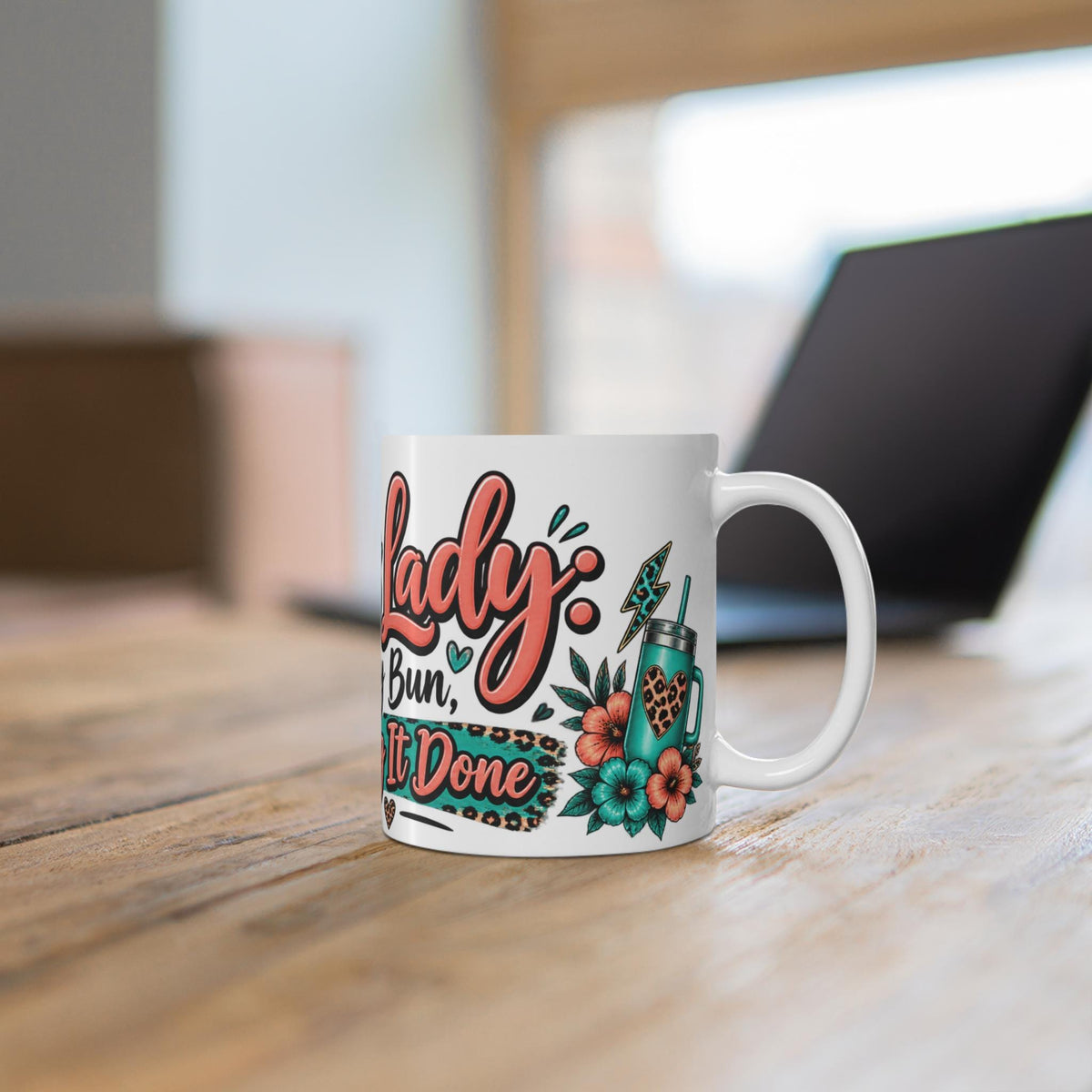 Boss Lady Messy Bun Getting It Done Mug