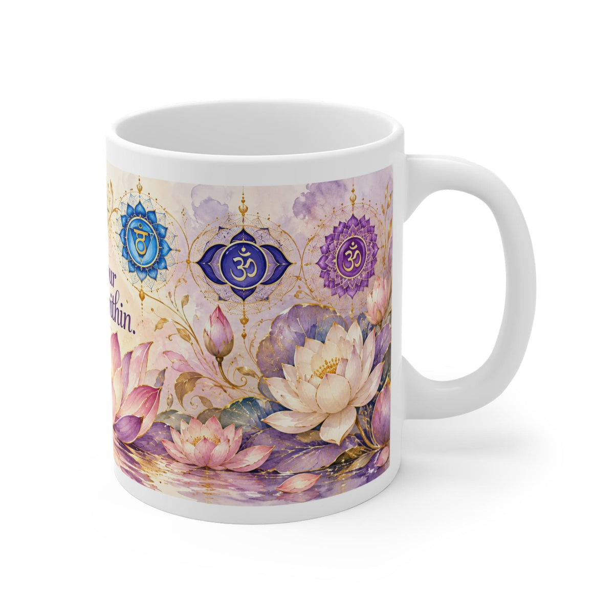 Chakra Lotus Flower Find Your Balance Within Mug