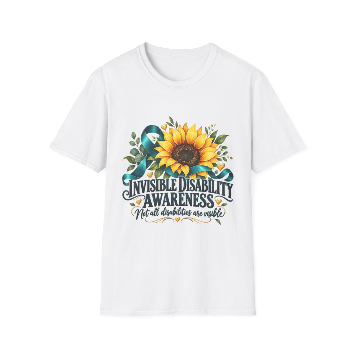 Invisible Disability Awareness Sunflower T-Shirt