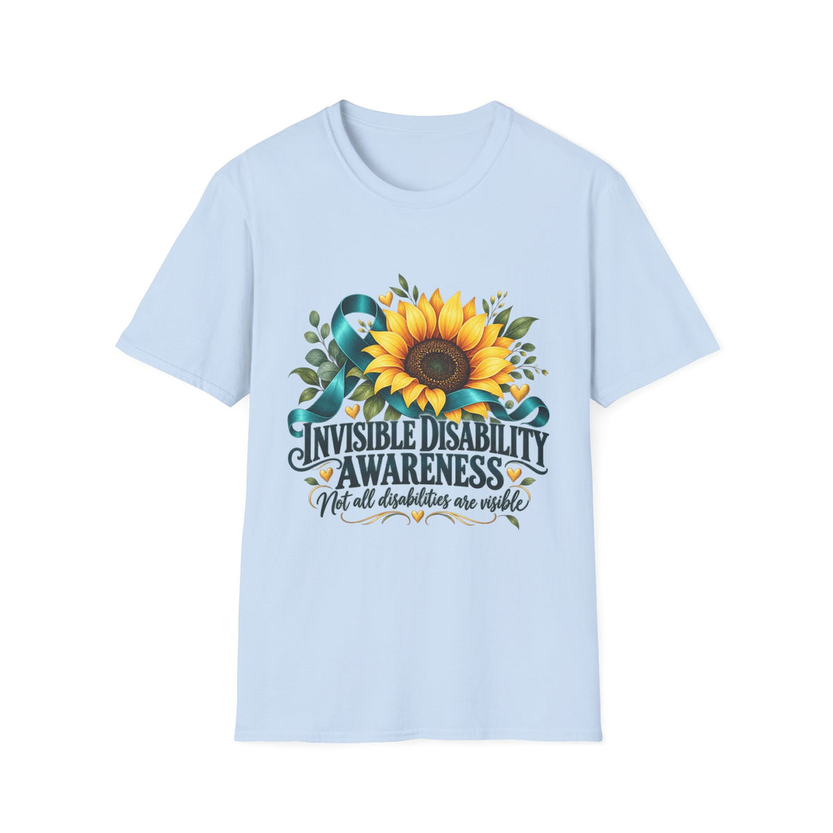 Invisible Disability Awareness Sunflower T-Shirt