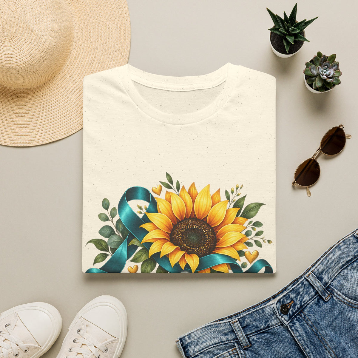 Invisible Disability Awareness Sunflower T-Shirt