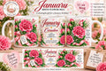 January Birth Flower Carnation Mug | Floral Birth Month Coffee Cup