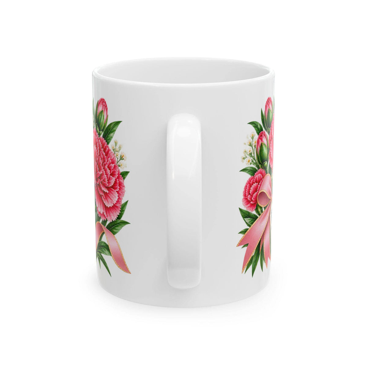 January Birth Flower Carnation Mug | Floral Birth Month Coffee Cup