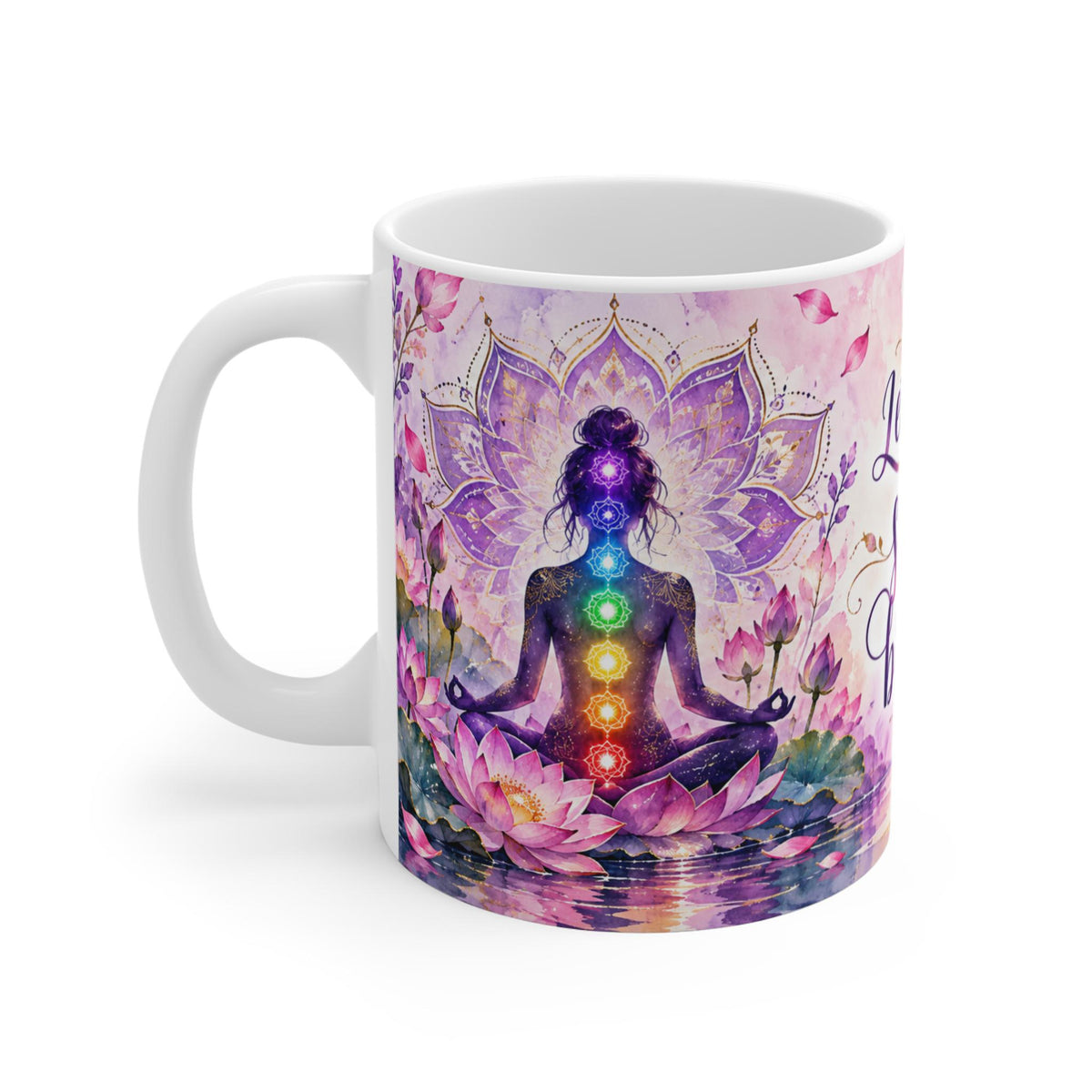 Let Your Soul Bloom mug | Chakra Meditation Floral 11oz