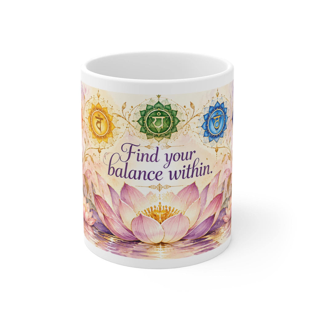 Chakra Lotus Flower Find Your Balance Within Mug